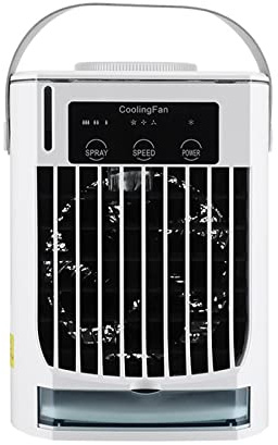 Bärbar Mini Luftkonditionering Luftkylare Fläkt Desktop Spray Kylfläkt Luftkonditioneringsfläkt Mobil Elektrisk for Office Home Kyl Ner Snabbt