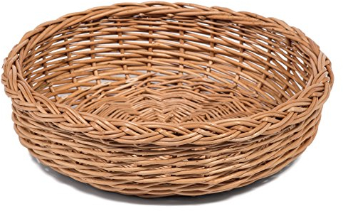 Prestige Wicker Round Bread Display Basket, Natural