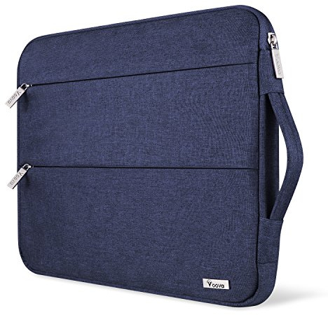Voova Laptop Sleeve Case 13 13.3 Inch for MacBook Air 13 M1/M2/M3 2020-2024, MacBook Pro 13/14, Waterproof Slim Computer Bag Cover with Handle and Accessory Pocket, Blue