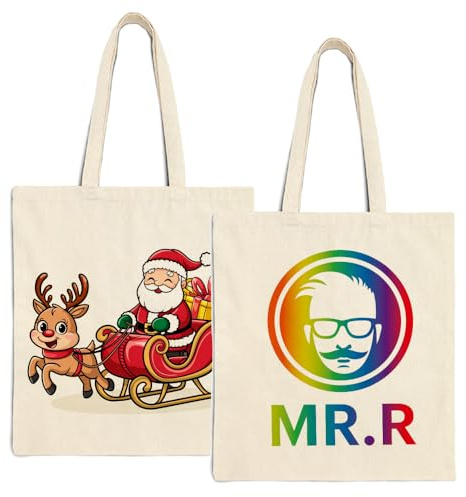 MR.R 2 piezas de sublimación bolsas de poliéster de lona para impresión de prensa de calor, 14x16 35x 40cm beige