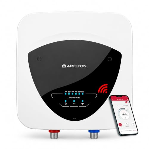 Ariston ANDRIS ELITE WIFI 30L - Chauffe-eau électrique sur-évier - 13% d’Economies d’Energie - chauffe 30l conçu et fabriqué pour être installé en France
