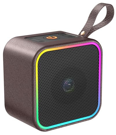 Cassa Bluetooth Portatile, Speaker Bluetooth 5.3 Altoparlante Wireless con Luce LED Colorata Cassa Portatile, Suono Stereo con Mic Incorporato, 10 Ore di Riproduzione per Casa, Esterno, Viaggi 2025