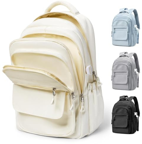 Lendolk Sac College Fille Garcon Adolescente Leger, Cartables Loisir Multipoches, Sac à Dos Femme Homme,Sacs à Dos Ordinateur 14 Pouces etanche,Sac Ecole Pour L'université