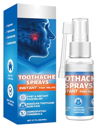 Mnozreo Soulagement des Maux Spray di denti,Riparazione gengive,Allevia il dolore delle gengive,Spray per il mal di denti, 1 pz