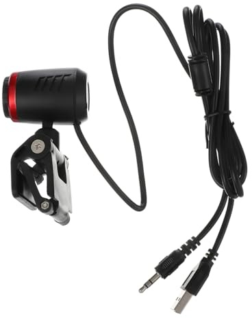 Housoutil Webcam USB Profesional HD con Lente Óptico Rotación Grados Compatible con Portátiles y Sobremesas para Streaming y Videoconferencia
