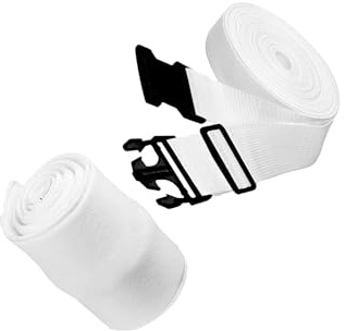 Guangcailun Kit di riempimento per spazi tra letti singoli, connettore per materassi, riempie gli spazi tra letti singoli con cinghia regolabile, garantendo il comfort, Bianco, 195x20cm