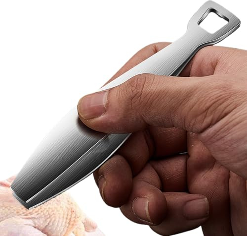 Pinzas para espinas de pescado – Pinzas para alimentos de acero inoxidable | Herramienta profesional multifuncional para quitar huesos para deshuesar salmón, trucha, bagre y deshuesador