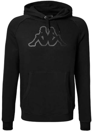Kappa Zaiver Swt Sudadera Hombre, Black/Black Greyish, L