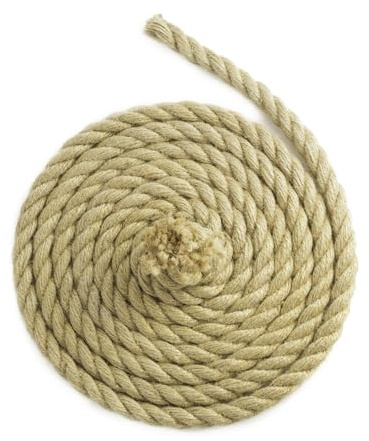 Floordirekt Juterep klätterrep 20 m 26 mm tjockt jutesnöre, rep av 100 % naturlig jute extra starkt juteband snöre, snöre för sport, trädgårdsdekoration, hantverk klösträd