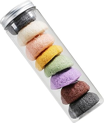 DOITOOL 8stücke Gesichtsreinigungsschwämme Natürlichem Material Hautpflege-schwämme Für Sanfte Und Massage Entfernen Von Make-up Und Unreinheiten