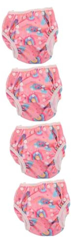 VALICLUD 4stücke Wiederverwendbare Schwimmwindel Für Kleinkinder Verstellbare Atmungsaktive Badehose Für Jungen Und Mädchen Für Strand Und Pool Hautfreundlich Sicherem Material