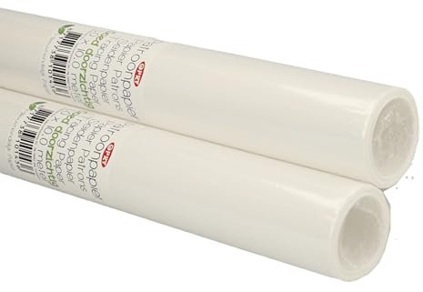 Schnittmusterpapier 100 cm Breit - 2 Rollen zu je 10 Meter - Seidenpapier Schnittmuster Kopierpapier Pauspapier Zeichenpapierrolle Transparentpapier 20 Meter