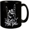 Rockzeichen Hand - Heavy Metal Tasse schwarzer Kaffeebecher mit Rock On Zeichen Devil Horns für echte Heavy Metal Fans