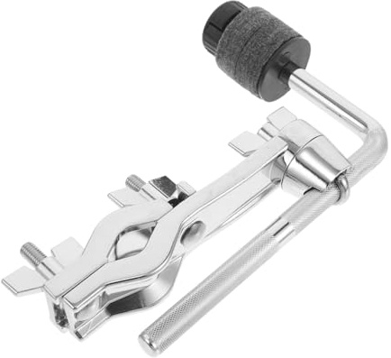 Abaodam Chrome Cymbal Arm Mounting Bracket for Drum Set Clamp Holder Bracket Single Mounting Enhances Jazz Percussion Playing Experience