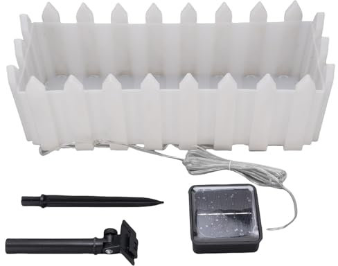 HUSHUI Maceta con Luz LED, Energía Solar, RGB, 8 Modos, IP55, con Forma de de Lluvia, para Decoración de Balcón, Jardín, Patio y Porche.