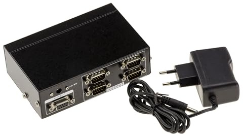 KALEA-INFORMATIQUE Répartiteur série COM RS232 DB9 Type Splitter Qui duplique à l'identique 1 Source en entrée vers 4 Sorties RS-232 simultanées