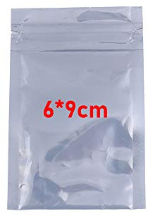 100 bolsas antiestáticas resellables 5 tamaños con cremallera antiestática para componentes electrónicos y de computadora sensibles a ESD 6 x 9 cm, 8 x 12 cm, 10 x 15 cm, 15 x 21 cm, 21 x 23 cm.