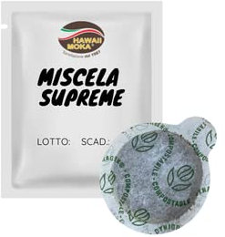 Compostabile 100 Cialde Compostabili Miscela Supreme Torrefazione HawaiiMoka