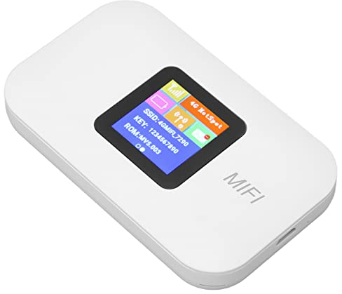 Punto di accesso Wi-Fi Portatile 4G LTE per Viaggi - Mobile con Slot per SIM Card, Supporto per 10 Utenti