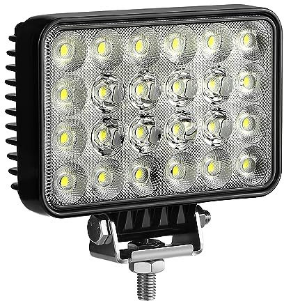 antom LED-arbetsljus 9-36V 5 strålkastare IP68 vattentät backljus [förlängd] 72W för SUV traktor spade traktorer