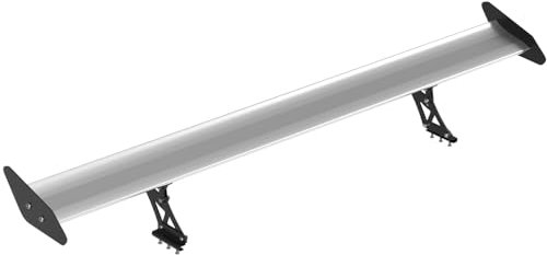 Artudatech GT Rear Spoiler posteriore universale portello regolabile in alluminio GT posteriore ala da corsa argento