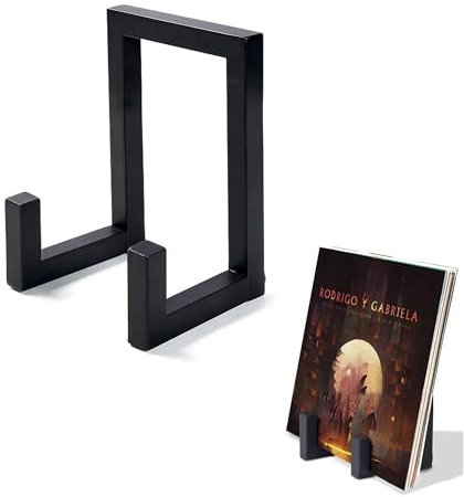 xtemtoamz Porta Vinili da Parete, Appendi Vinili da Parete, Porta Vinili da Terra in Metallo, Decorazione per Dischi da Parete, Supporto per Album in Vinile, Foto, Libri da Esporre e Conservare