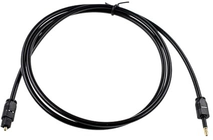 Cavo Ottico Toslink a Mini Toslink 3.5mm, Cavo Ottico Audio Digitale, Cavo Audio Ottico, Cavo SPDIF per Soundbar, TV Box, Chromecast Audio, Alta Qualità, Bassa Perdita di Segnale (3 Metri)