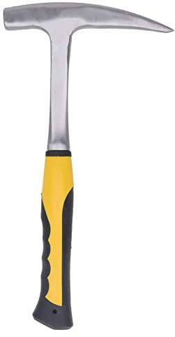 Marteau à brique à tête pointue géologique, résistant aux chocs, marteau à bec de canard pour les tests de minéraux de roche (L)