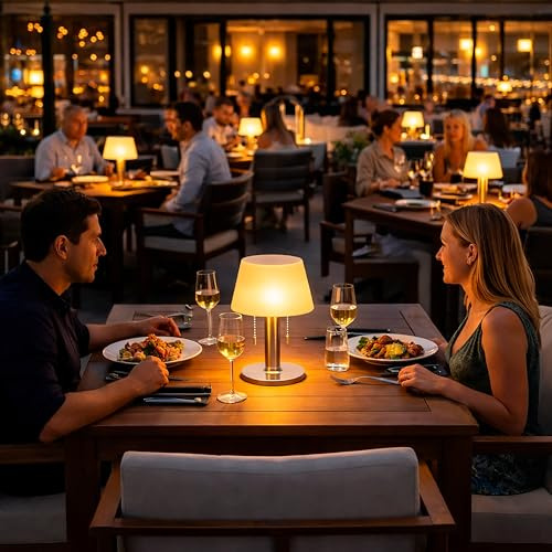 Lampara Solar de Mesa LED para Exterior e Interior, Diseño Moderno en Acero Inoxidable, 3 Modos de Luz Regulable, IPX4 Resistente al Agua, Iluminación decorativa para jardín, porche o terraza