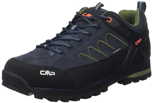 CMP Moon Low Trekking Shoes WP, Scarpe da Trekking Uomo, B.Blue-Torba, 44 EU