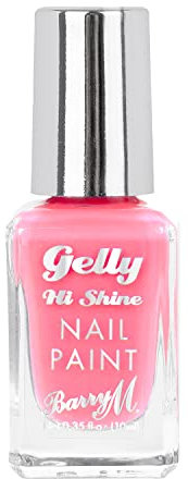 Barry M Gelly Hi Shine Nail Paint, Shade Calla Lily |Pink Glossy Nail Polish