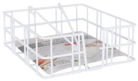 Confortime Servilletero Blanco (18 x 18 x 6,5 cm)