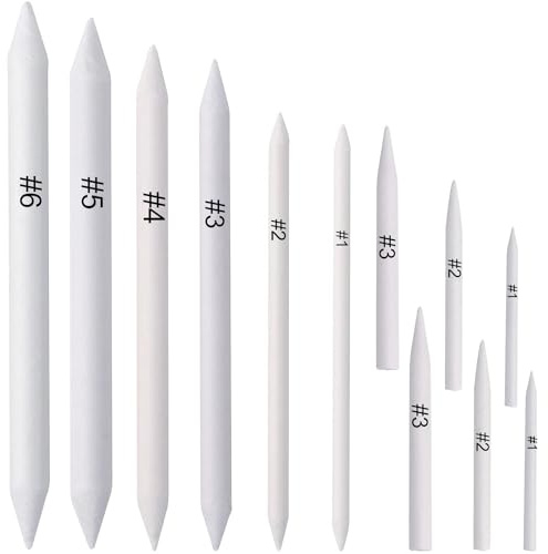 DOETYD Blending Stumps 12 PCS Art Blenders Drawing Tools Sketch Tortillions for Drawing Sketch Art