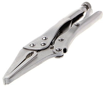 7Inch Locking Pliers Long Nose Straight Jaw Lock Clamp Hand Tool 165mm