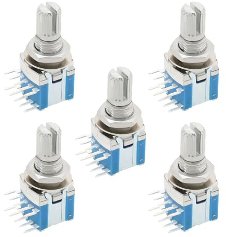 VGOL 5 st RS1010 bandbrytare roterande strömbrytare växelomkopplare 2 poler 3 positioner 15 mm axel liten förseglad bandbrytare (DC16 V 0,1 A)