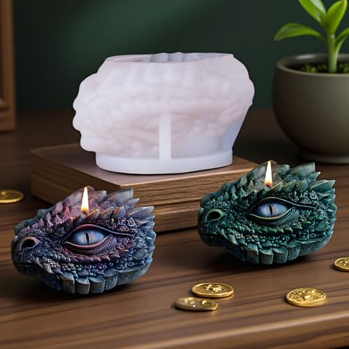 WYAHYQ Moules en silicone œil de dragon pour la fabrication de bougies en résine 3D