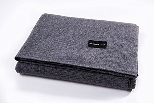 Pure Cashmere Throw Blanket, Luxury Design with Gift Box