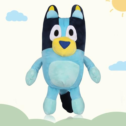 Bluey Plüsch Kuscheltier - Plush Spielzeug ca. 28 cm, Figuren Plüschtiere Karikatur Toy, Süße Plüschpuppen für Kinder