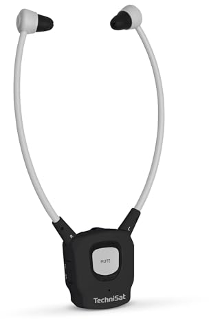 TechniSat STEREOMAN ISI 3 - Kopfhörer (Zweithörer, kabelloser Stereo-Funkkopfhörer inkl. Akku, ohne Transmitter, nur passend zum STEREOMAN ISI 3) schwarz