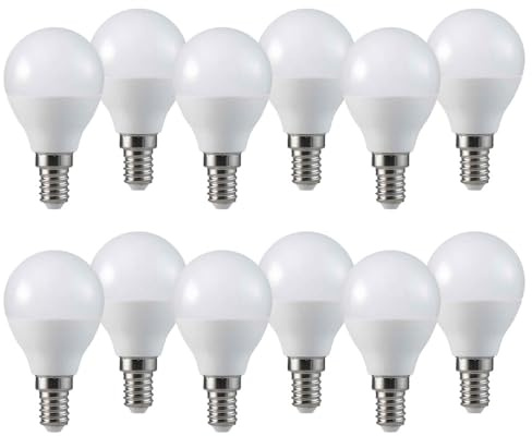 NCC-Licht 12 x LED Leuchtmittel Tropfen 3,4W = 25W E14 matt 250lm warmweiß 2700K
