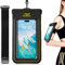 Guzack IPX8 wasserdichte Handyhülle Handytaschen, 2 in 1 Sportarmband Unterwasser Handytasche für iPhone 16/15/14 Pro Max Samsung S25/24/23 Ultra 7 Zoll Wasserfeste Handyhülle mit Abnehmbarem Gurt
