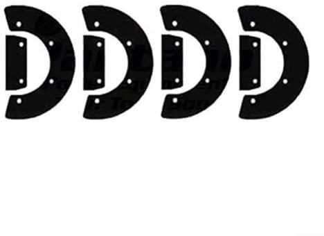 Juego de remo de goma para quitanieves para modelos 1003375, 1003391, 72521730003 y 72552730003 8 paletas de goma para una eliminación eficiente de la nieve