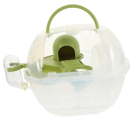 Portable Hamster Travel Box Carrier for Mice and Small Pets Green