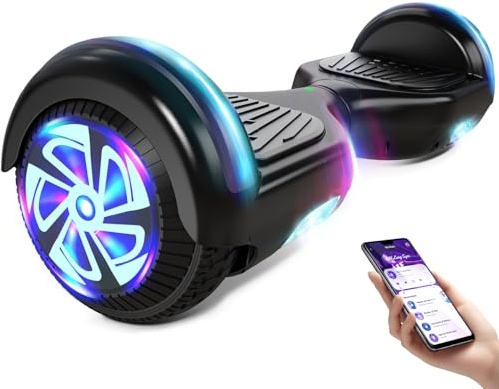 Off-Road-Hoverboards mit LED-Lichtern, selbstbalancierend, mit Bluetooth, für Kinder von 6-12 Jahren