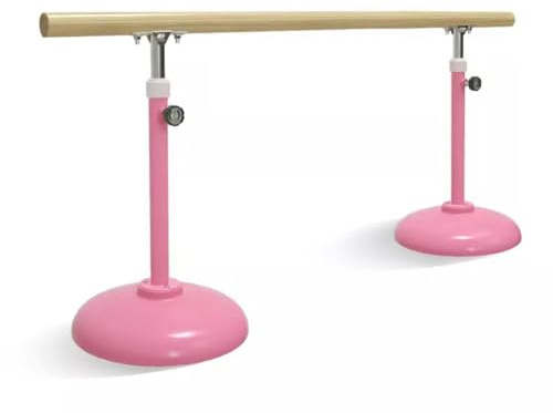 Barra de Ballet de Acero con Mango de Madera, Base Estable de 20 kg, Apta para la presión en Las piernas de Adultos y niños, 1 m/3,3 pies