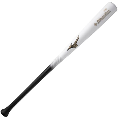 Mizuno Herren Bamboo Elite Classic MZE 271 Baseballschläger, Weiß/Schwarz, 34/32 oz