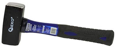 Geko G72285 Massette 1000 g avec manche en fibre de verre TPR, Noir