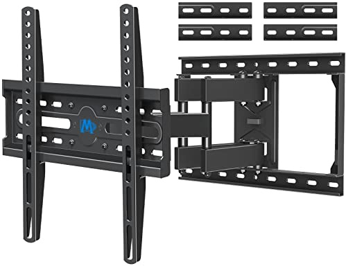 Mounting Dream TV Wall Mount for Most 32-65 Inch TV, Full Motion TV Mount with Dual Arms, Wall Mount Bracket with Swivel and Tilt, Fits 16, 18, 24 Studs, Max VESA 400x400mm, 99 LBS, MD2380-24K