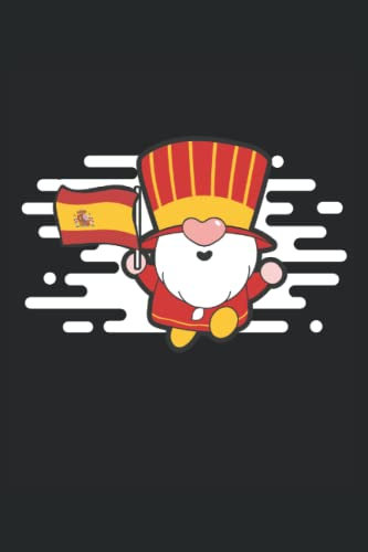 Spain Gnome Notebook: Medium - Ruled Gnome Journal with 100 pages, 6 x9