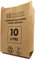 A&M Natural Living 50 x 10 Litre Paper Food Waste Caddy Bin Liners Bags, 100% Compostable And Biodegradable Sustainable Brown Paper Sack Pack, EN13432 Certified (50 Bin Bags)